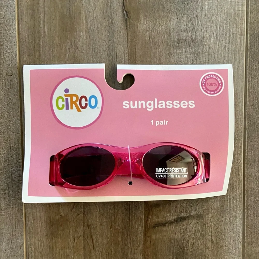 Circo Baby Toddler Sunglasses in Pink w/Flexible Adjustable Band UV Protection